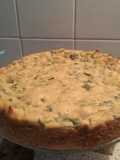 Torta de puerro y queso
