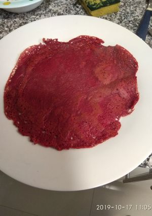 Una foto de Filloas de remolacha