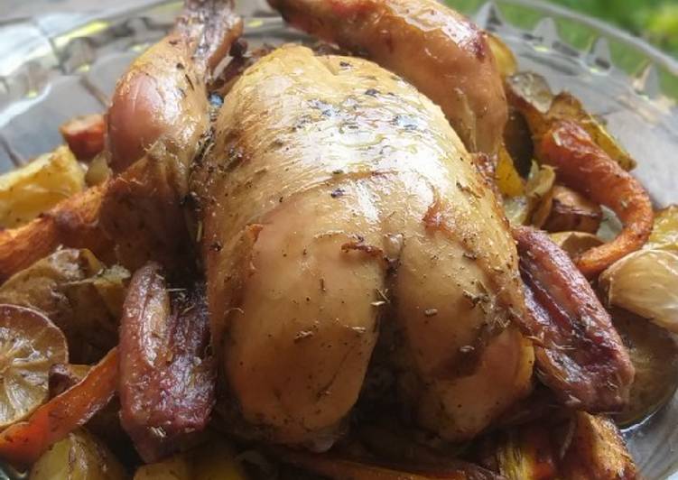 Langkah Mudah untuk Menyiapkan Roasted chicken Anti Gagal