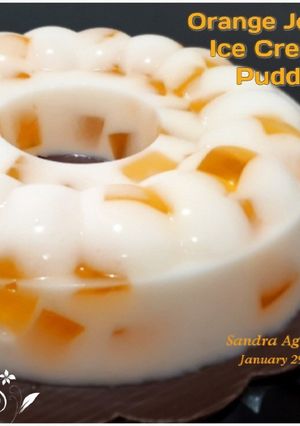 Foto resep Orange Jelly Ice Cream Pudding
