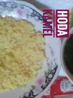 صورة لوصفة رز وملوخية 🌷