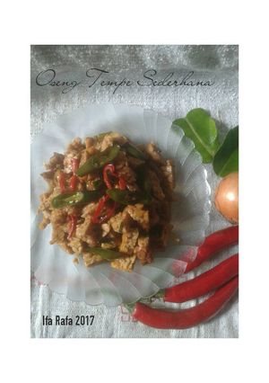 Foto resep Oseng Tempe Sederhana