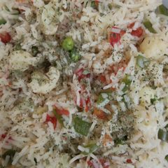 Boiled rice pulao A picture of Boiled rice pulao.