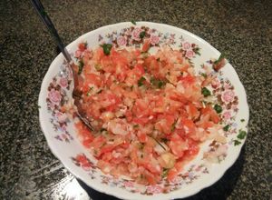 Una foto de Pico de gallo