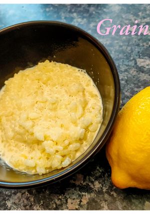 Une photo de Riz au lait aux zestes de citron