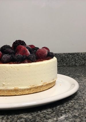Una foto de Cheesecake de frutos rojos