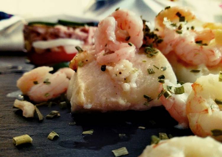 Bacalao al horno con ensalada proteica