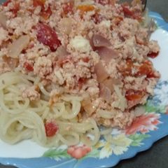 A picture of Spaghetti with Eggs #localfoodcontest_mombasa.