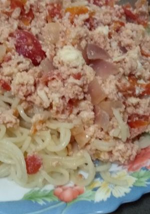 A picture of Spaghetti with Eggs #localfoodcontest_mombasa.
