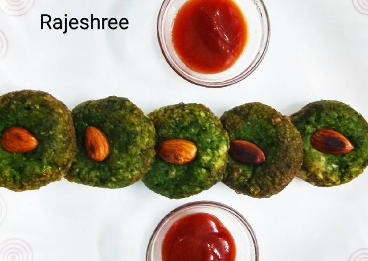 Easiest Way to Prepare Super Quick Homemade Royal And Rich Badami Hara Bhara Kebab