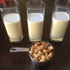A picture of California Farm Fresh Pasteurized Cashew Milk and Butter.