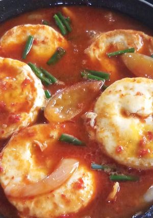 Foto resep Telur saus Padang