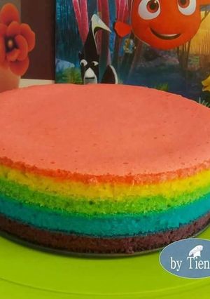 Foto resep Rainbow Cake Kukus