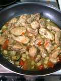 Pollo guisado con Zuchinni y Papa