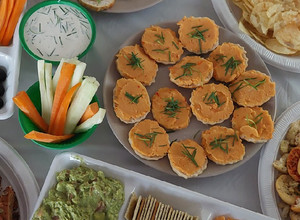 Una foto de Canapés veganos