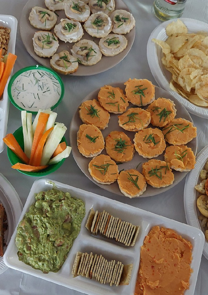 Una foto de Canapés veganos