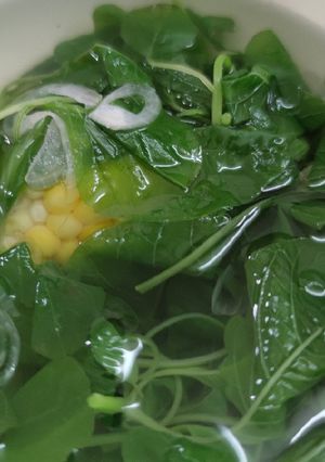 Foto resep Sayur bayam jagung manis natural