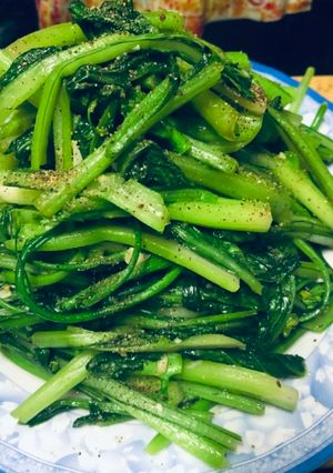 Hình của món Cải ngồng xào tỏi.