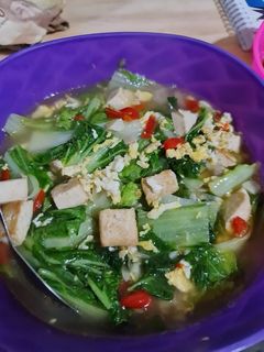 Foto resep Tumis tahu telur sawi putih