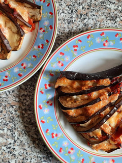 Glutén-, tej- és tojásmentes legyező padlizsán recept fotója