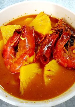 รูปของ แกงส้มกุ้งใส่สับปะรด