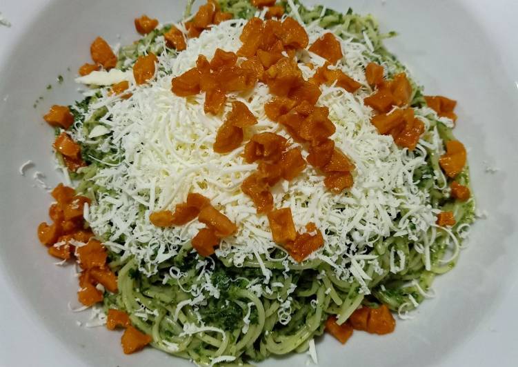 Mudahnya Membuat Spagheti Saus Bayam Ala Rumahan