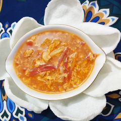 A picture of Chicken veg soup.