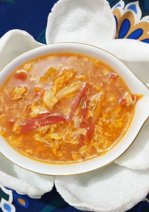 A picture of Chicken veg soup.