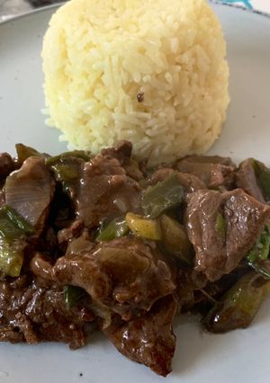 Una foto de Carne mongoliana 🥩