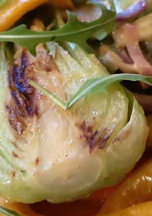 Zdjęcie przepisu Duszona kapusta pak choi.