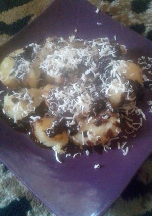 Foto resep Singkong ungkep mentega topping coklat keju