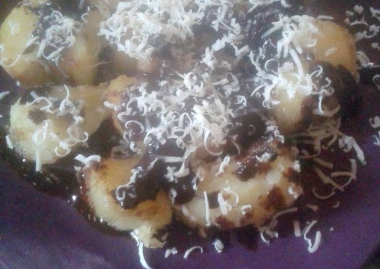 Cara Membuat Singkong ungkep mentega topping coklat keju Anti Gagal