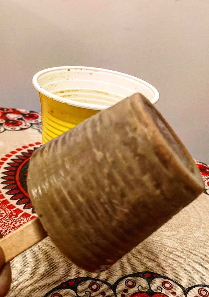 Una foto de Helado en vaso