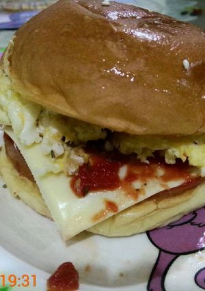 Foto resep Burger Smoked Chicken