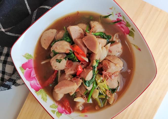 Mudah Banget Membuat Resep 4. Ca Kangkung Baso