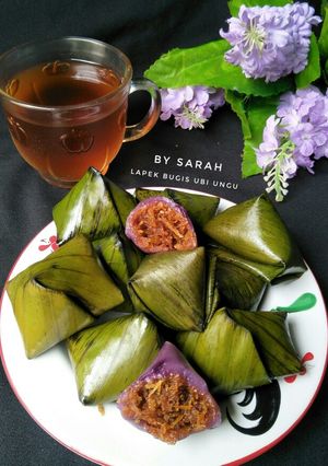 Foto resep Lapek bugih ubi ungu unti kelapa