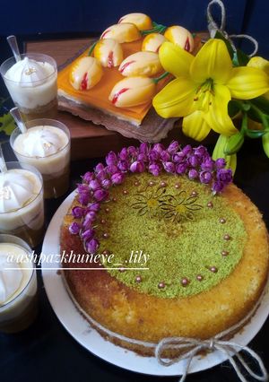 عکسی از دستور دسرهای آماده شده برای روز مادر