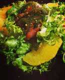Salad Cá Hồi Muối và Rong Nho