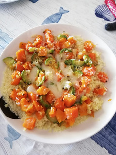 Foto di Cous cous con zucca e zucchine 🥒🎃🧀😋