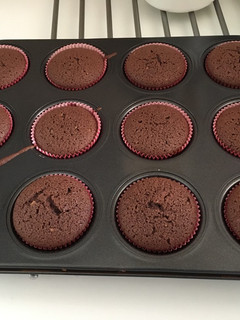 Una foto de Magdalenas de chocolate sin gluten