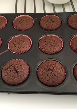 Una foto de Magdalenas de chocolate sin gluten