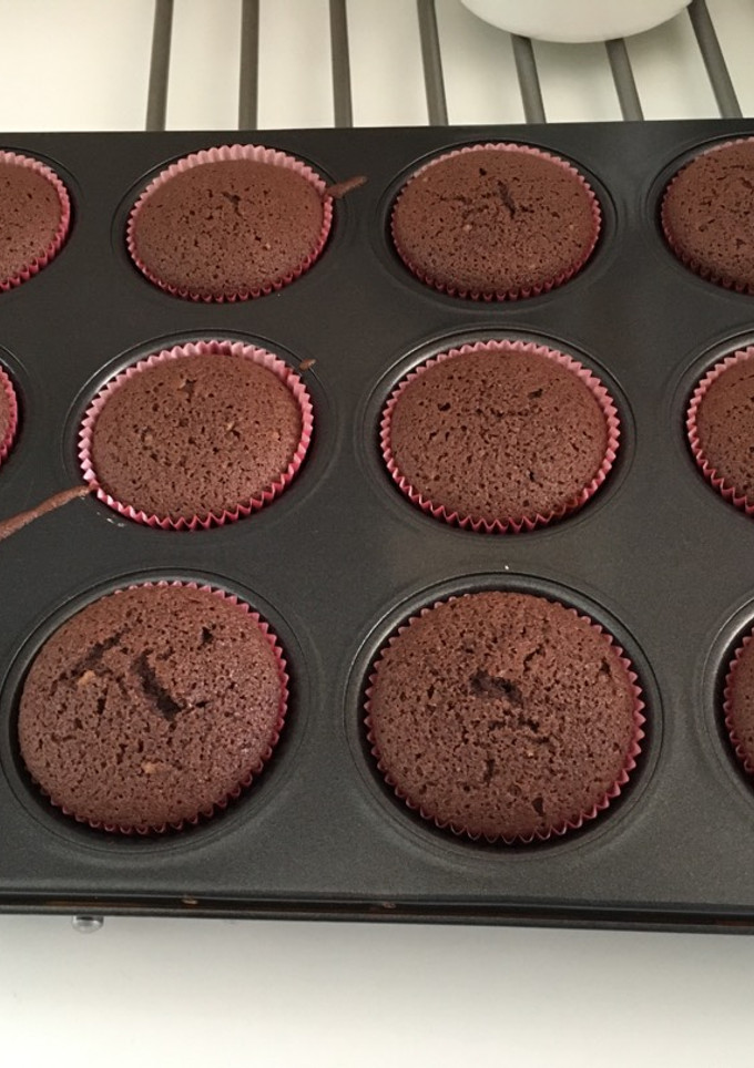 Una foto de Magdalenas de chocolate sin gluten