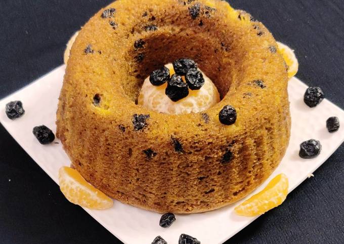 vegan orange blueberry cake recipe main photo