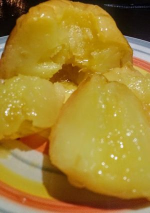 Una foto de Manzanas al microondas! Postre riquísimo!