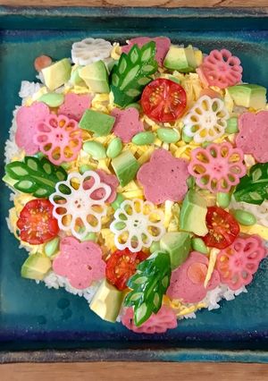 A picture of ★Flower garden Chirashi - Sushi★.