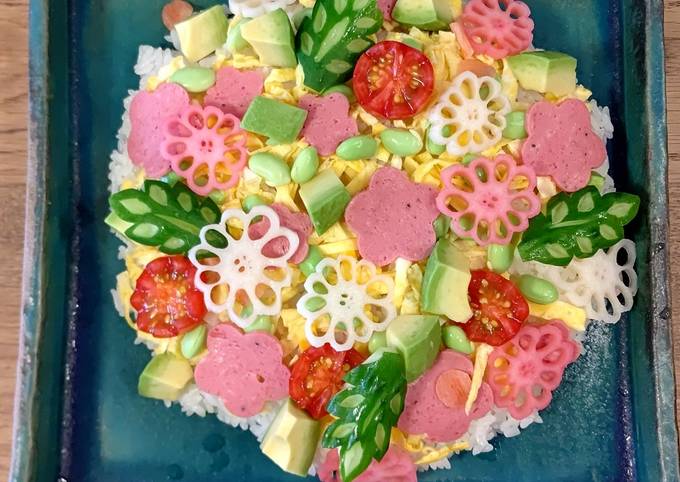 How to Prepare Super Quick Homemade ★Flower garden Chirashi - Sushi★