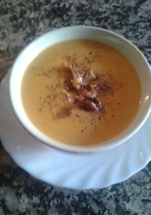 Una foto de Crema de calabaza