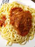 Tallarines con pollo