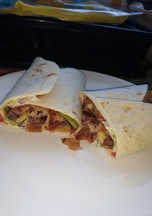 Tortilla tekercs recept fotója