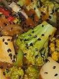 Coliflor verde en salsa marinera